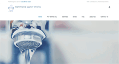 Desktop Screenshot of hammondwaterworks.com
