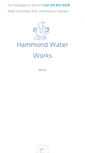 Mobile Screenshot of hammondwaterworks.com